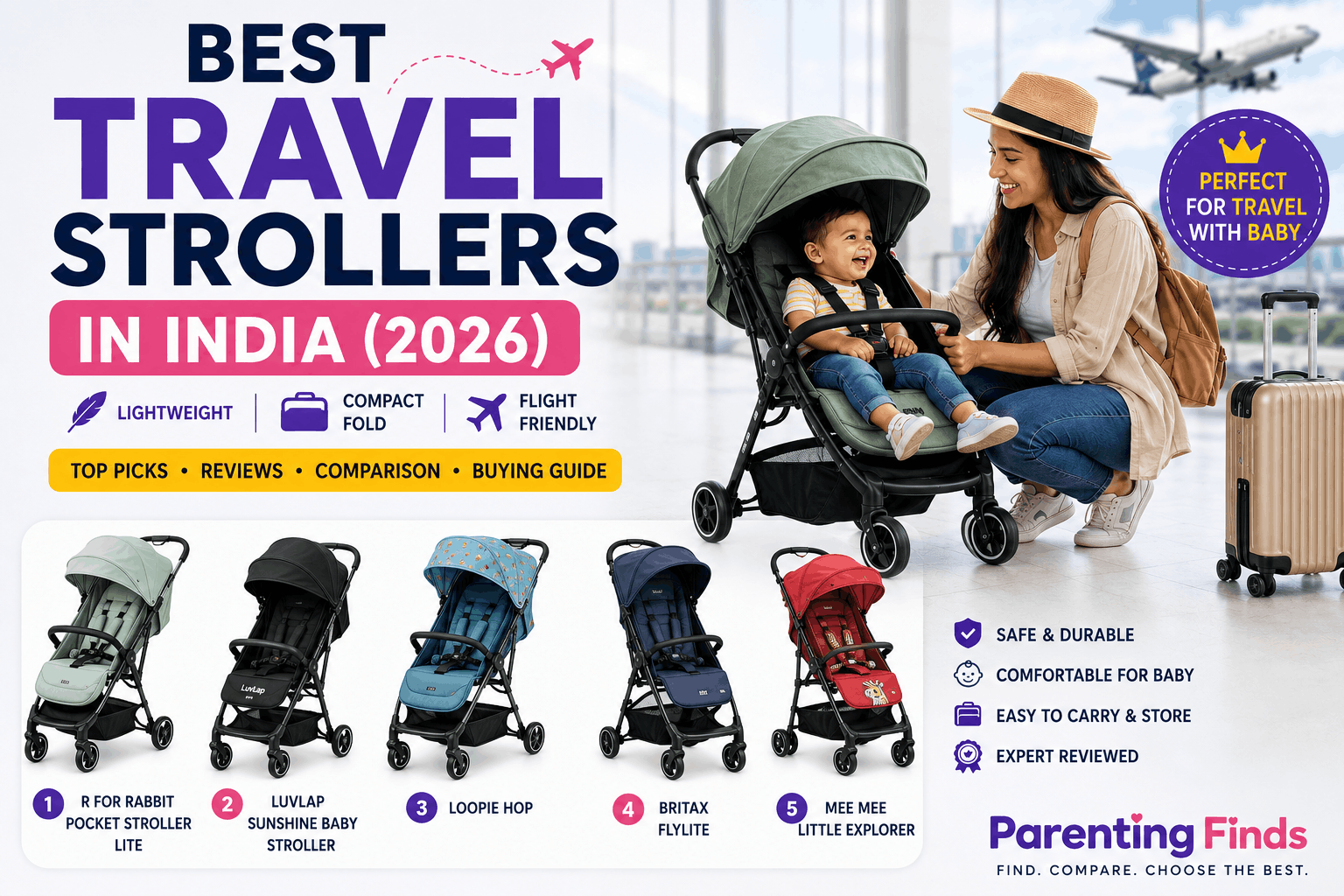 Best travel stroller in India 2026