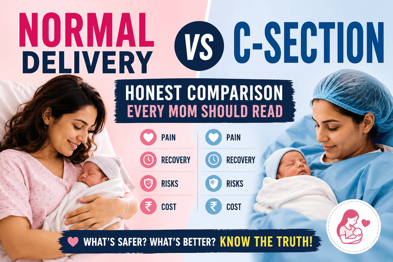 Normal Delivery vs C-Section