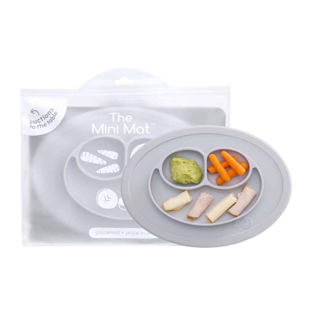 baby plate with suction base for high chair